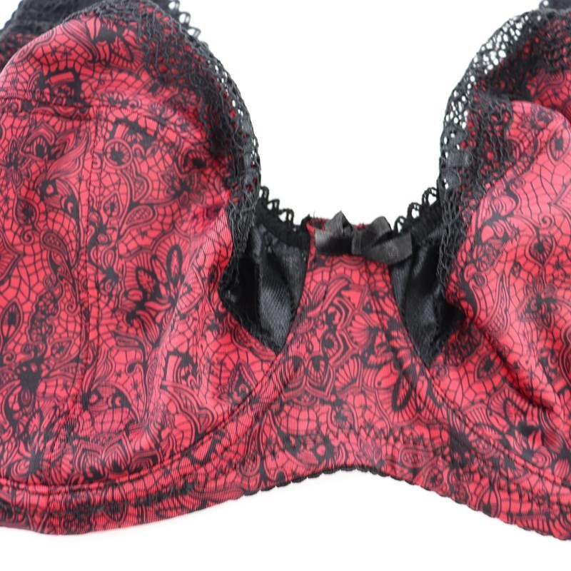 PlusGalpret Floral Print Lace Bra and Panty Set Women Sexy Lingerie Bra Set Intimates Ladies Underwear Set