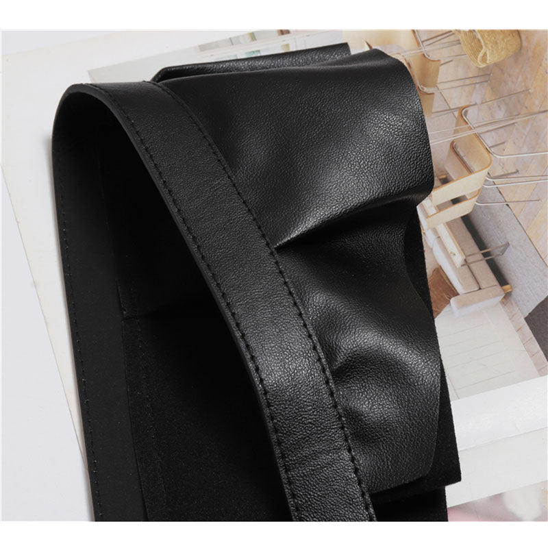 HATCYGGO Women Leather Belt Body Bondage Harness Brass Peplum Waist Belt Suspenders Fashion Corsets Dress Belts Luxury