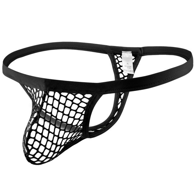 Sexy Lingerie Mens Panties Erotic Thin Section Sissy Underwear Lace Thong Enhance Pouch Bikini Hollow Out Briefs Pants Gay Thong