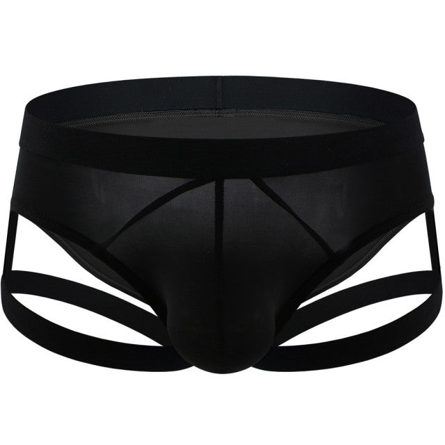 Sexy Lingerie Mens Panties Erotic Thin Section Sissy Underwear Lace Thong Enhance Pouch Bikini Hollow Out Briefs Pants Gay Thong