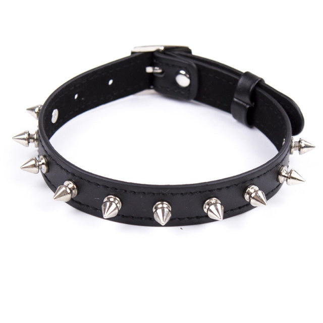 New Leather Choker Collar With Metal Nipple Breast Clamp Clip Chain Couple SM Sex Toys For Woman Sex Tools Adult Games Fetish
