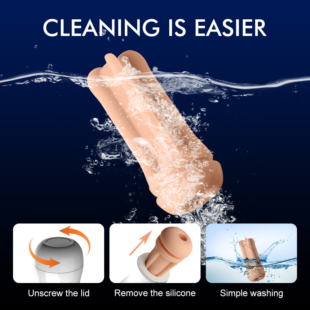 Male Masturbators Real Oral Vagina Vacuum Automatic Sucking Vibrators Masturbation Cup Sex Toys for Men Blowjob Sex Machine