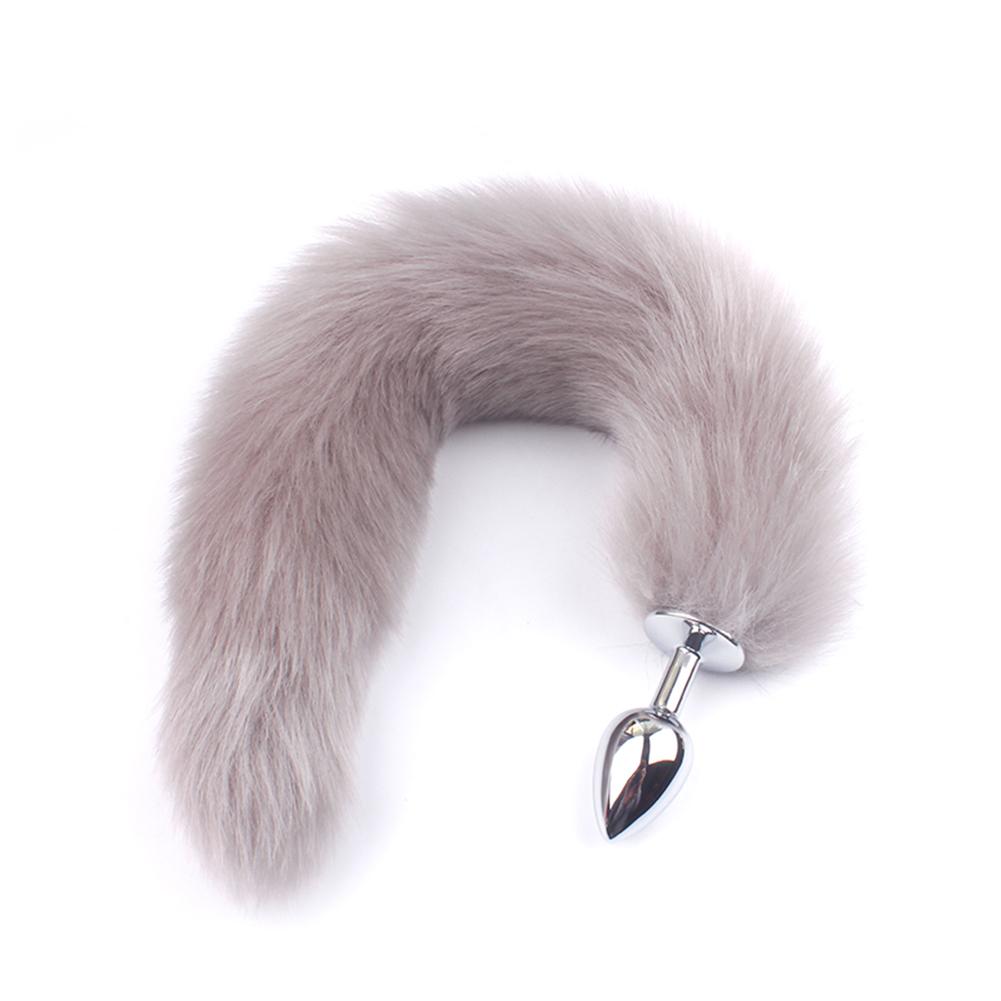 Metal anal plug Anal toys Fox Tail Design Cosplay butt plug Stainless Smooth Steel Sex toys Dildo toys for adults intimate toys