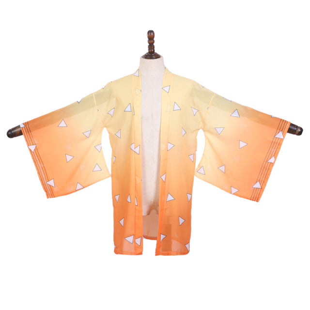 Cosplay Anime Demon Slayer Kimono Cardigan Kimetsu No Yaiba Keychain Kamado Tanjirou Two Piece V Neck Bathing Bikini Swimsuit