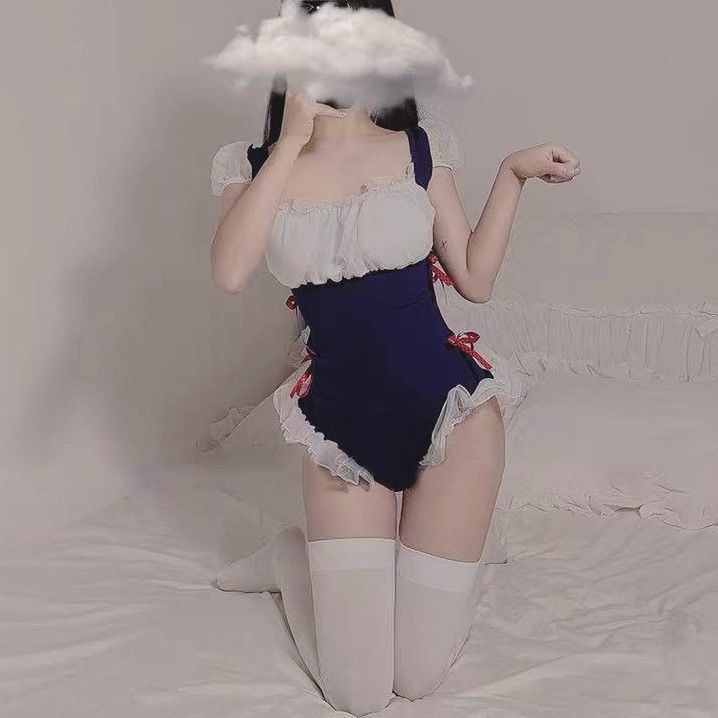 Japanese Bed Sexy Costumes Back Hollow Out Maid Cosplay Lingerie Servant Swimsuit Erotic Bodysuit Lace Outfit Sexy Sleepwear New