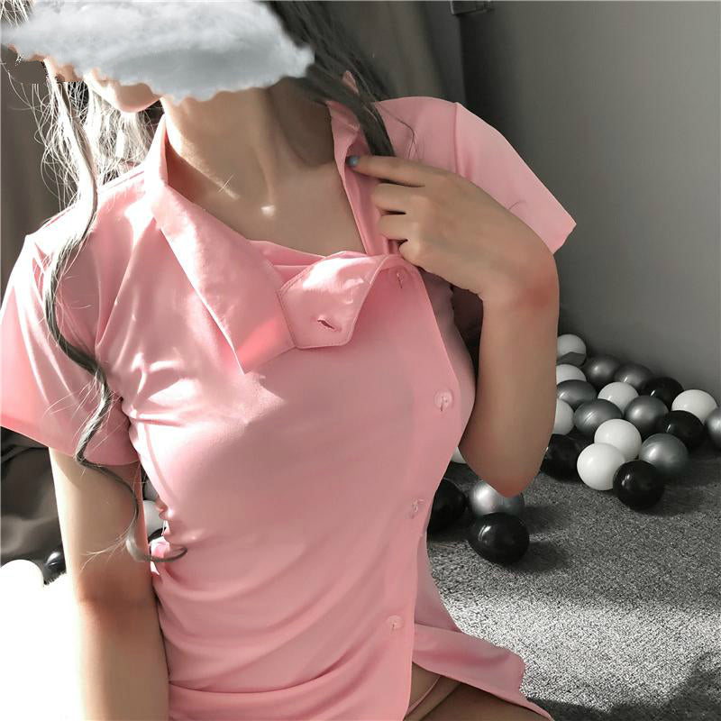 Japanese Maid School Girl Pink White Kawaii Doctor Roleplay Outfit for Woman Nurse Cosplay Costume Women Sexy Cosplay Lingerie