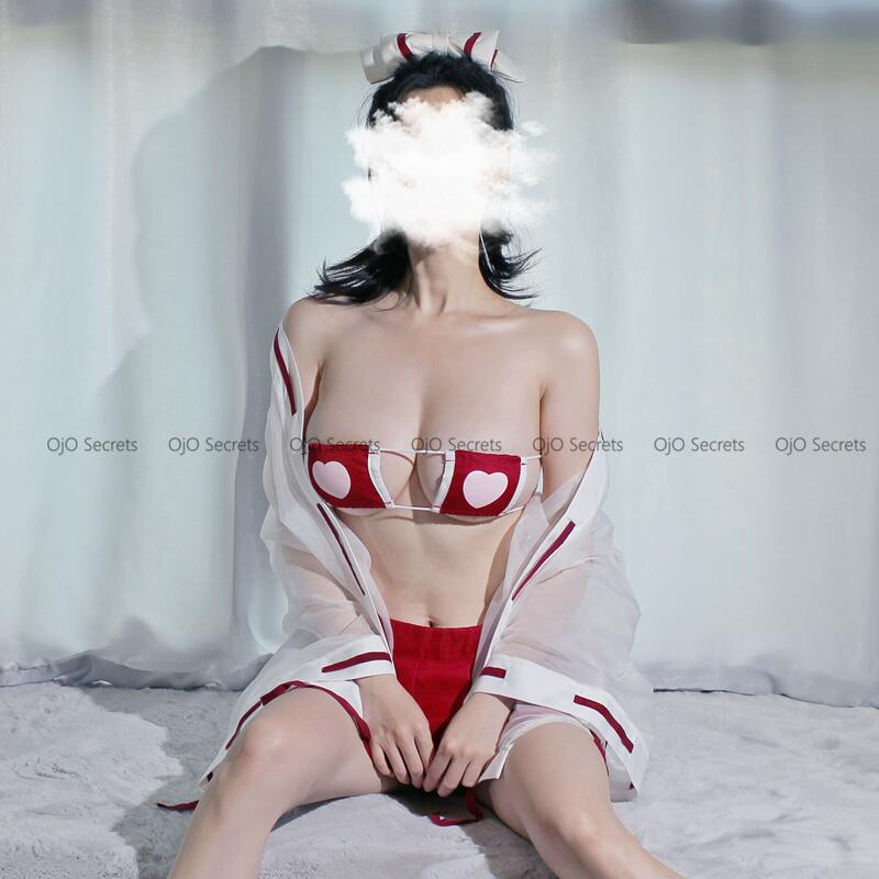 Japanese Anime Cosplay Costumes Sexy Kimono Bra Set Strap Panties Erotic Sexy Lingerie Uniform Wizard Role Play Halloween Outfit