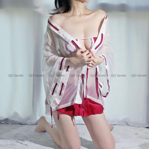 Japanese Anime Cosplay Costumes Sexy Kimono Bra Set Strap Panties Erotic Sexy Lingerie Uniform Wizard Role Play Halloween Outfit