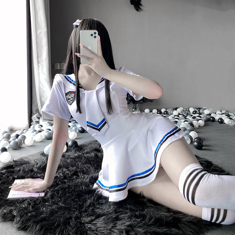 Sexy Lingerie Woman School Uniforms Temptation Cosplay Suit Sexy Japanese Student Collage Party Cosplay Costume Sailor Suit