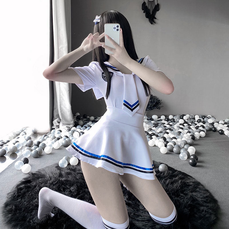 Sexy Lingerie Woman School Uniforms Temptation Cosplay Suit Sexy Japanese Student Collage Party Cosplay Costume Sailor Suit