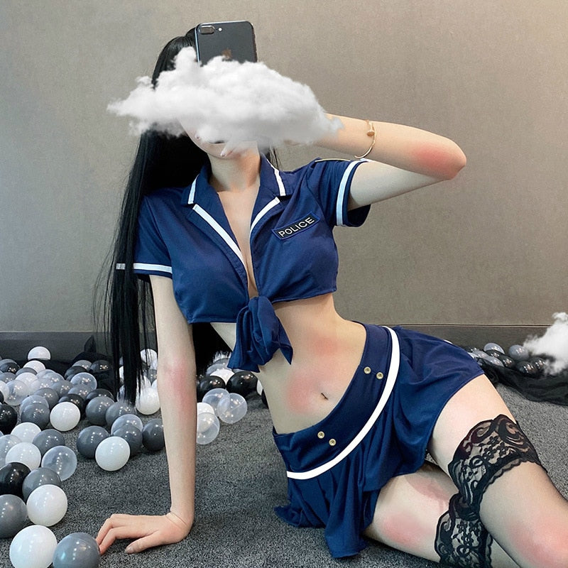 Sexy Flight Attendant Costume Sex Cosplay Sexy Uniform Sexy Police Japanese Lingerie Stewardess Uniform Erotic Temptation
