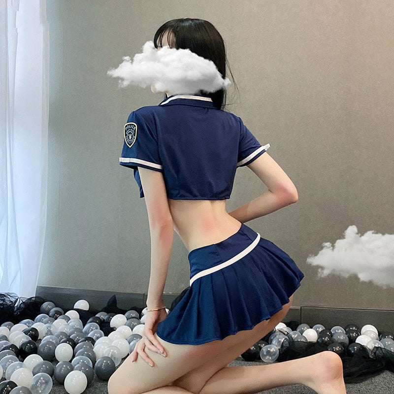 Sexy Flight Attendant Costume Sex Cosplay Sexy Uniform Sexy Police Japanese Lingerie Stewardess Uniform Erotic Temptation