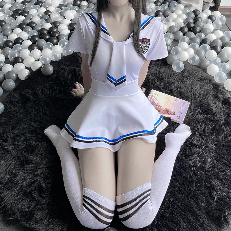 Sexy Lingerie Woman School Uniforms Temptation Cosplay Suit Sexy Japanese Student Collage Party Cosplay Costume Sailor Suit