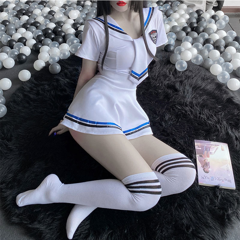Sexy Lingerie Woman School Uniforms Temptation Cosplay Suit Sexy Japanese Student Collage Party Cosplay Costume Sailor Suit