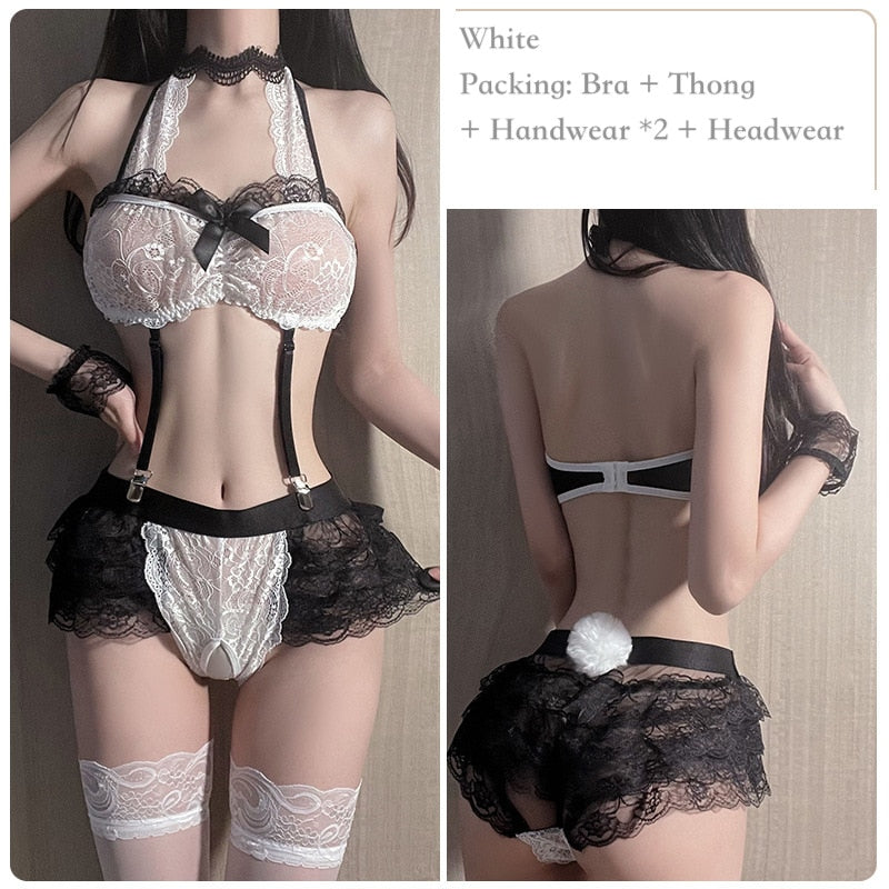 Japanese Lolita Style Sexy Lingerie Erotic Slutty Apparel Sex Clothing Porn Suit Lenceria Sensual Mujer Uniform Cosplay Costumes