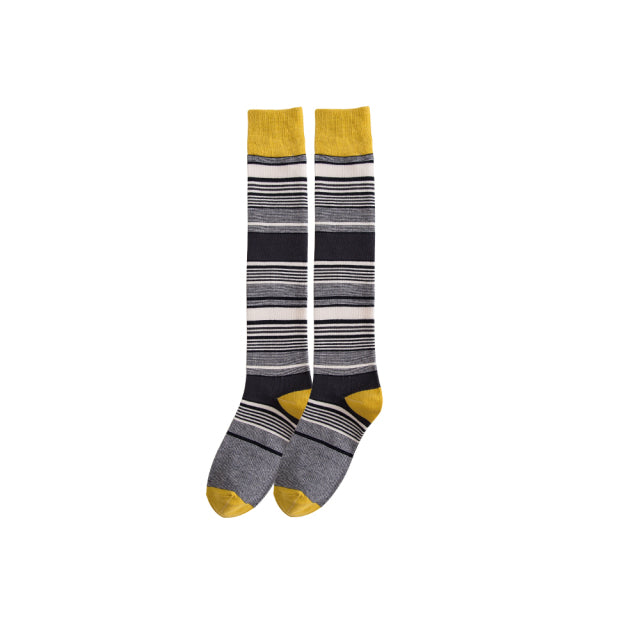 Socks Tube to Knee Cotton Combed Plaid Fashion With Personality and Comfortable Leisure Sports