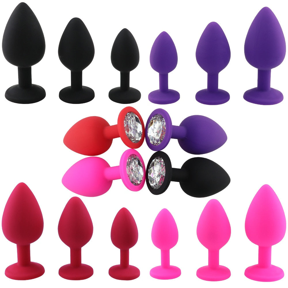 YuKui Silicone Butt Anal Plug 3 Different Size Sexual Product Anal Sex Toys For Women Couples Dildo Vibrator Goods For Adults18