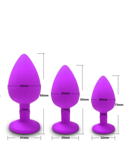 YuKui Silicone Butt Anal Plug 3 Different Size Sexual Product Anal Sex Toys For Women Couples Dildo Vibrator Goods For Adults18