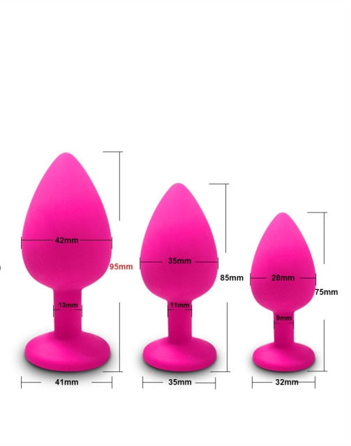 YuKui Silicone Butt Anal Plug 3 Different Size Sexual Product Anal Sex Toys For Women Couples Dildo Vibrator Goods For Adults18