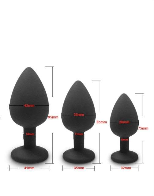 YuKui Silicone Butt Anal Plug 3 Different Size Sexual Product Anal Sex Toys For Women Couples Dildo Vibrator Goods For Adults18