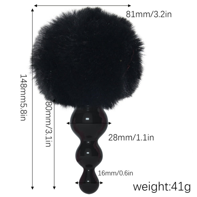 Sex Toys Soft Butt Beads Anal Plug Sex Rabbit Tail Butt Plug Erotic Toys For Woman Adult Tail Flirting Buttplug Masturbator Shop