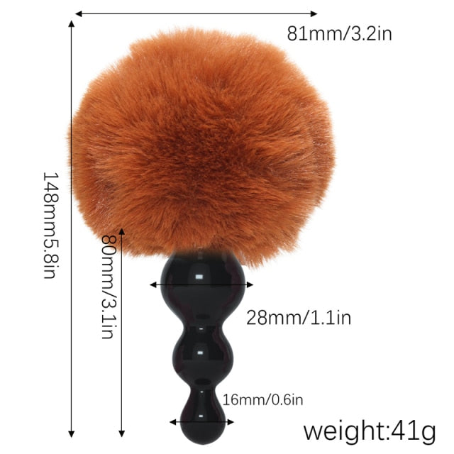 Sex Toys Soft Butt Beads Anal Plug Sex Rabbit Tail Butt Plug Erotic Toys For Woman Adult Tail Flirting Buttplug Masturbator Shop