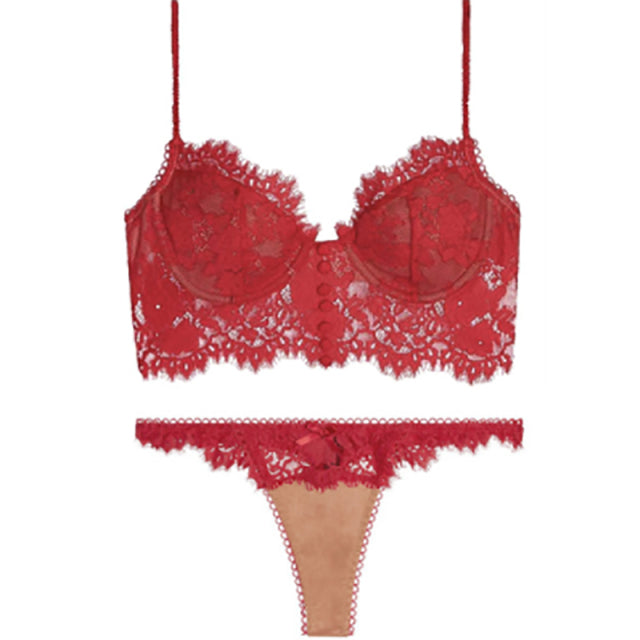 Lace Bra and Panty Set
