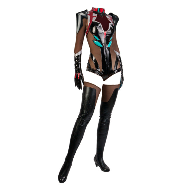 Cosplay Costume Ayanami Rei Asuka Langley Soryu Cosplay Sexy Jumpsuit Women Black Bodysuit Halloween Party Stocking Full Set