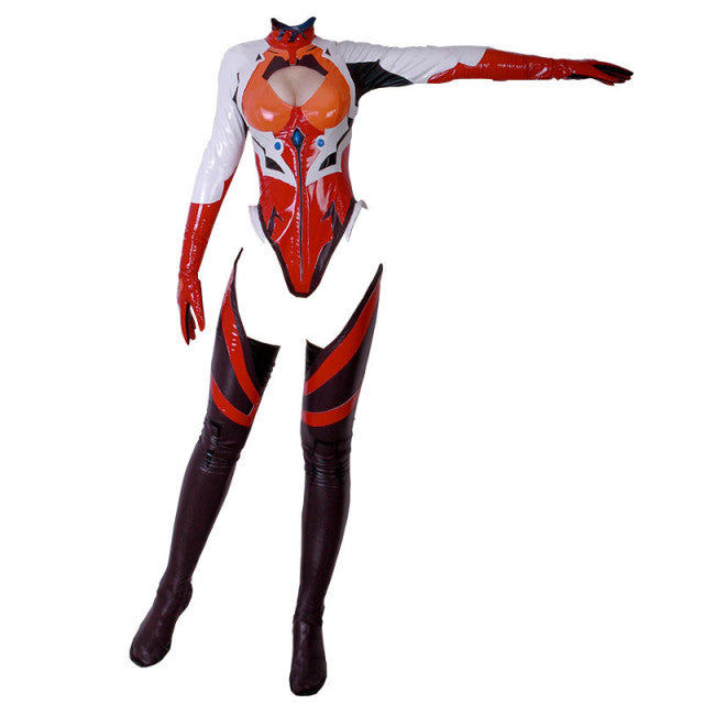 Cosplay Costume Ayanami Rei Asuka Langley Soryu Cosplay Sexy Jumpsuit Women Black Bodysuit Halloween Party Stocking Full Set