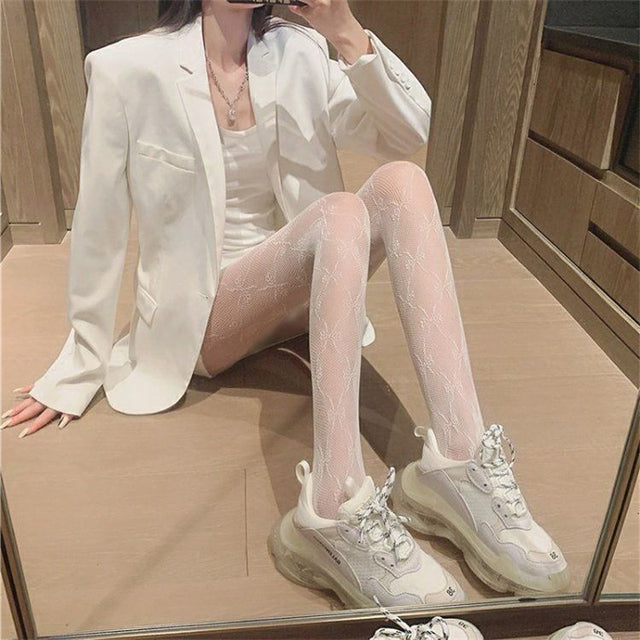 Butterfly Tights Stockings Club Party Fishnet Mesh Pantyhose Anti-Snagging Women Hosiery Calcetines Fish Net Stockings