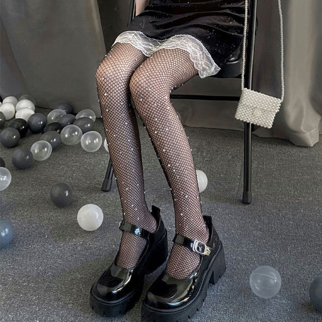 Butterfly Tights Stockings Club Party Fishnet Mesh Pantyhose Anti-Snagging Women Hosiery Calcetines Fish Net Stockings
