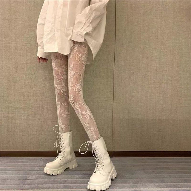 Butterfly Tights Stockings Club Party Fishnet Mesh Pantyhose Anti-Snagging Women Hosiery Calcetines Fish Net Stockings