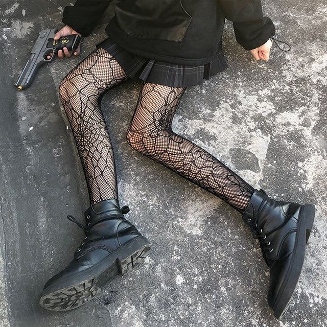 Butterfly Tights Stockings Club Party Fishnet Mesh Pantyhose Anti-Snagging Women Hosiery Calcetines Fish Net Stockings