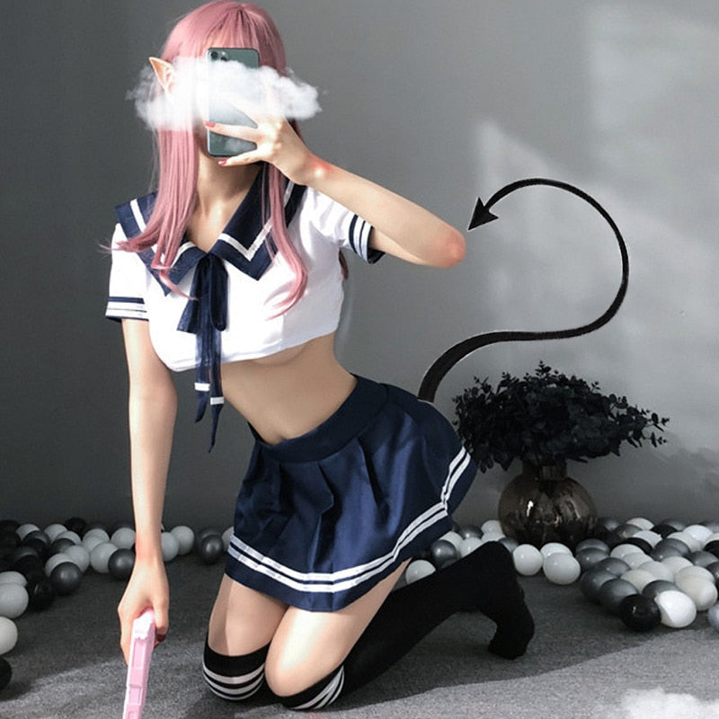 Sexy Erotic Suit Student Uniform Erotic Lingerie Temptation Cosplay Costume Lingerie Kawaii Womens Lingerie Schoolgirl Uniform