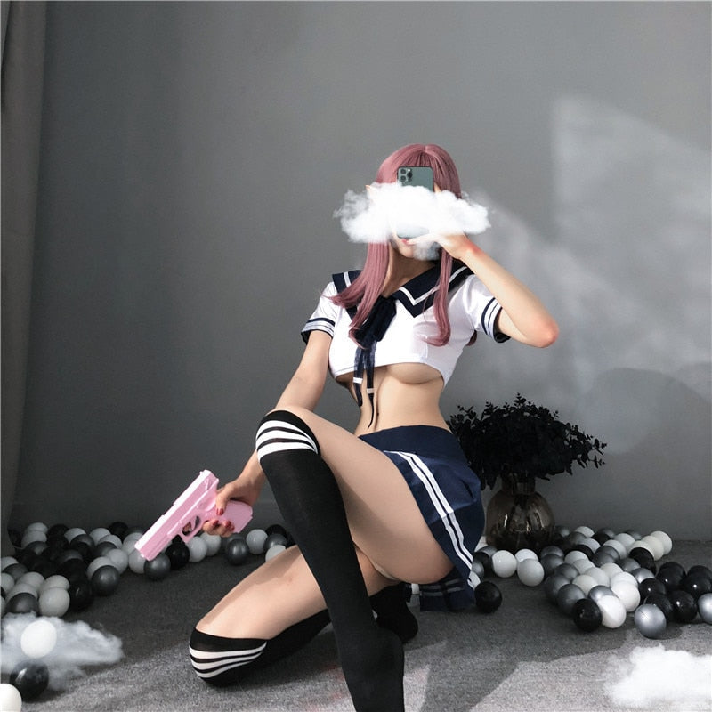 Sexy Erotic Suit Student Uniform Erotic Lingerie Temptation Cosplay Costume Lingerie Kawaii Womens Lingerie Schoolgirl Uniform