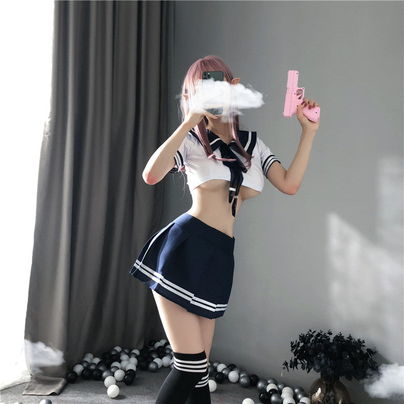 Sexy Erotic Suit Student Uniform Erotic Lingerie Temptation Cosplay Costume Lingerie Kawaii Womens Lingerie Schoolgirl Uniform