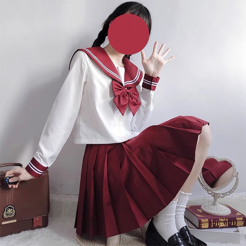 Japanese School uniform s-xxl JK Uniform School Girl Uniform Green Costume Women&#39;s Sexy JK Suit Sailor Jacket Pleated Skirt suit