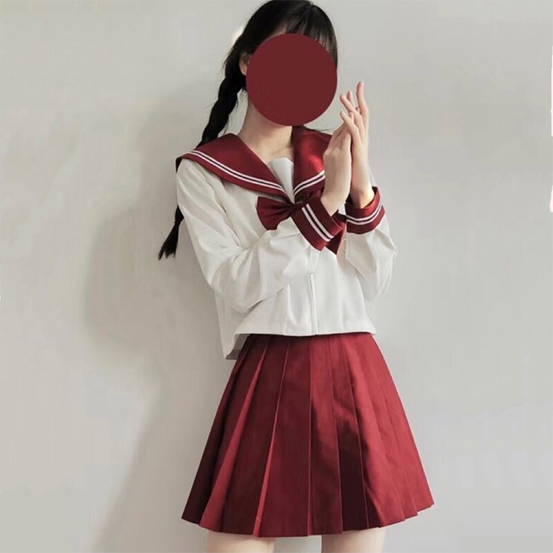 Japanese School uniform s-xxl JK Uniform School Girl Uniform Green Costume Women&#39;s Sexy JK Suit Sailor Jacket Pleated Skirt suit