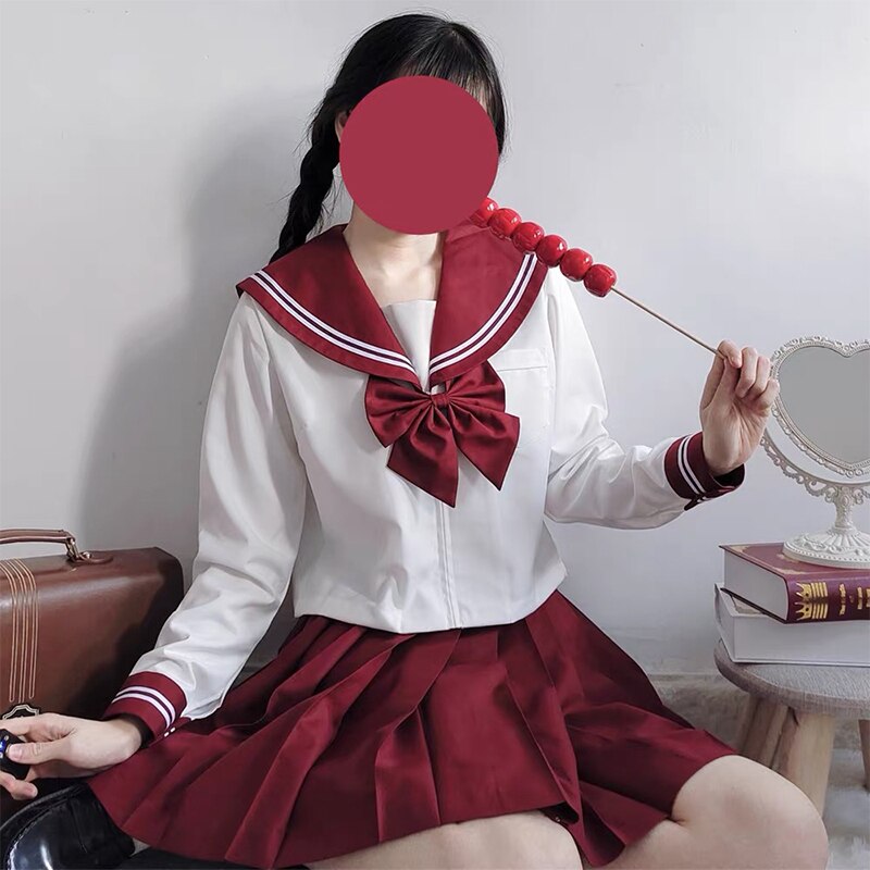 Japanese School uniform s-xxl JK Uniform School Girl Uniform Green Costume Women&#39;s Sexy JK Suit Sailor Jacket Pleated Skirt suit