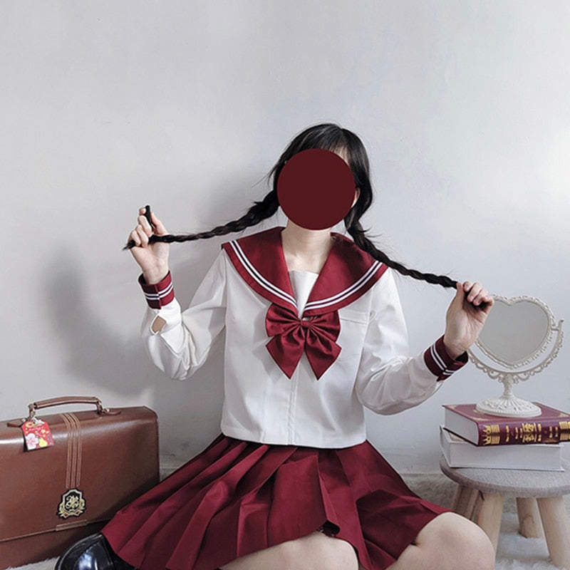 Japanese School uniform s-xxl JK Uniform School Girl Uniform Green Costume Women&#39;s Sexy JK Suit Sailor Jacket Pleated Skirt suit