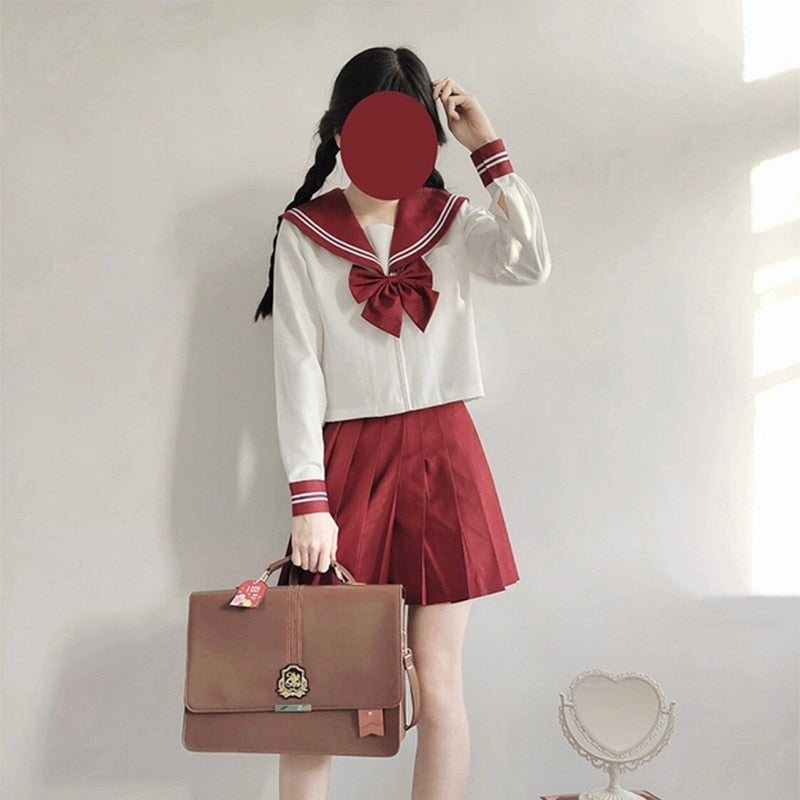 Japanese School uniform s-xxl JK Uniform School Girl Uniform Green Costume Women&#39;s Sexy JK Suit Sailor Jacket Pleated Skirt suit
