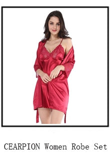 Sexy Lounge Casual Nightdess For Women Sleepwear Female Loose Print Flower Kimono Bathrobe Royal Blue Long Robe Gown With Belt