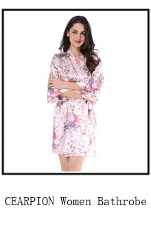 Sexy Lounge Casual Nightdess For Women Sleepwear Female Loose Print Flower Kimono Bathrobe Royal Blue Long Robe Gown With Belt