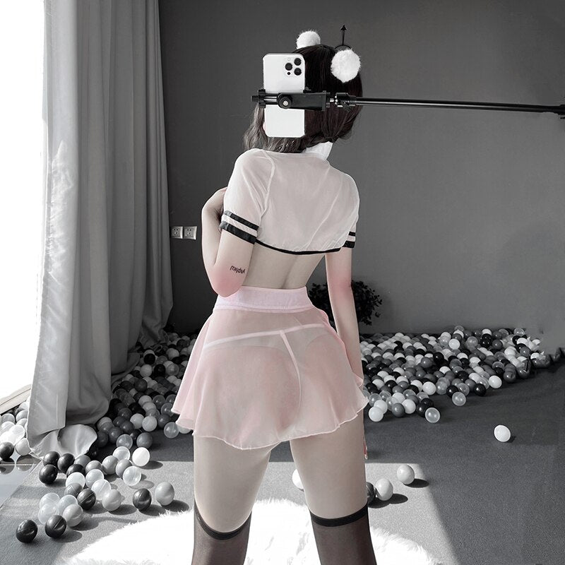 Sexy Secretary Uniform Kawaii Anime Temptation Split Cute Ol Suit Erotic Lingerie Student Cosplay Costumes Schoolgirl Skirt