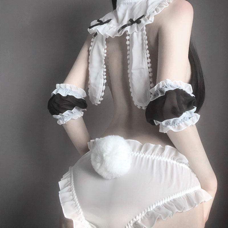 Sexy Lingerie French Maid Outfit Uniform Temptation Headband Apron Maid Cosplay Naughty Servant Erotic Roleplay Costumes