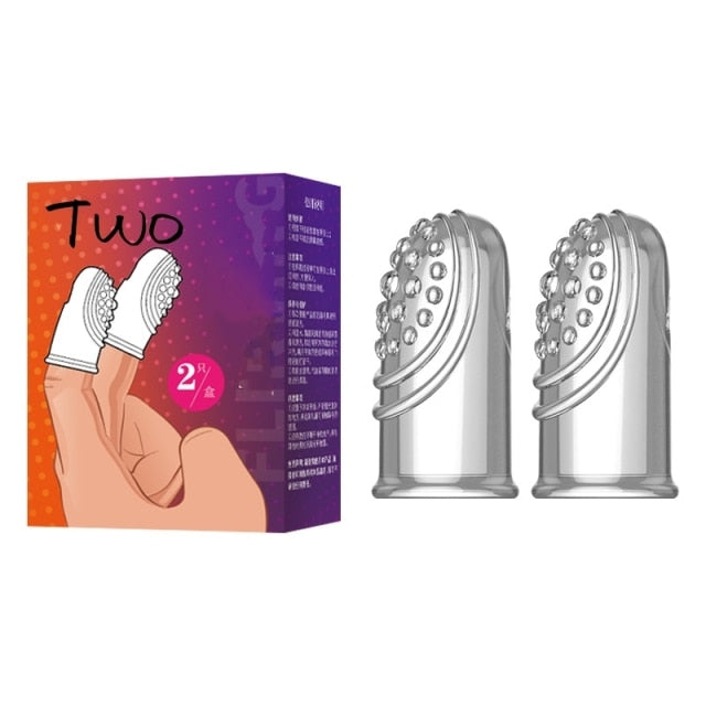 G Point Stimulation Finger Sleeves Clitoris Massage Sex Toys For Woman Gay Penis Sleeve Sex Delay Reusable Condom