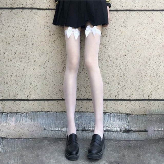 Sexy Fishnet Stockings Hollow Out Woman Socks Transparent Sexy Knee High Socks Kawaii Long Socks Korean Style Gothic