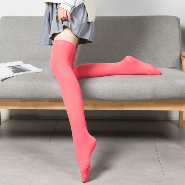 Thigh High Stockings Over Knee Socks Velvet Stretch Stocking Long Socks High Socks Sexy Women Tights Socks 52cm