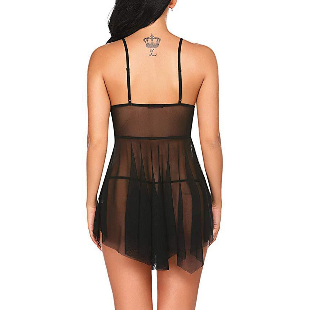 Women Dress Lace Sexy Lingerie Porn Transparent Nightdress Sensual Lingerie Woman Sexy Underwear Lenceria Muejr Erotic Underwear