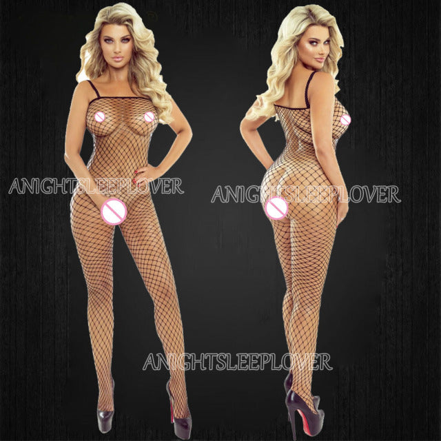 Porno Sexi Women Lingerie Dress Fishnet Hot Vestido Sexy Erotic Underwear Baby Doll Costumes Catsuit Transparent Night Dresses
